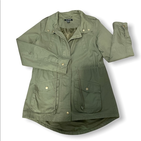 U2B Olive Green Utility Jacket - Picture 1 of 10